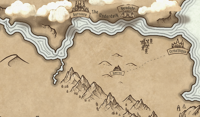 Map of the Lands of Aurnoore