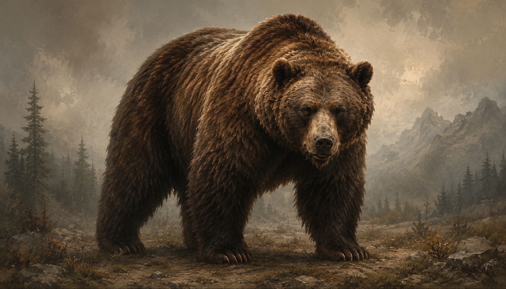 A bear in the wilds